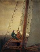 Caspar David Friedrich The Sailboat painting